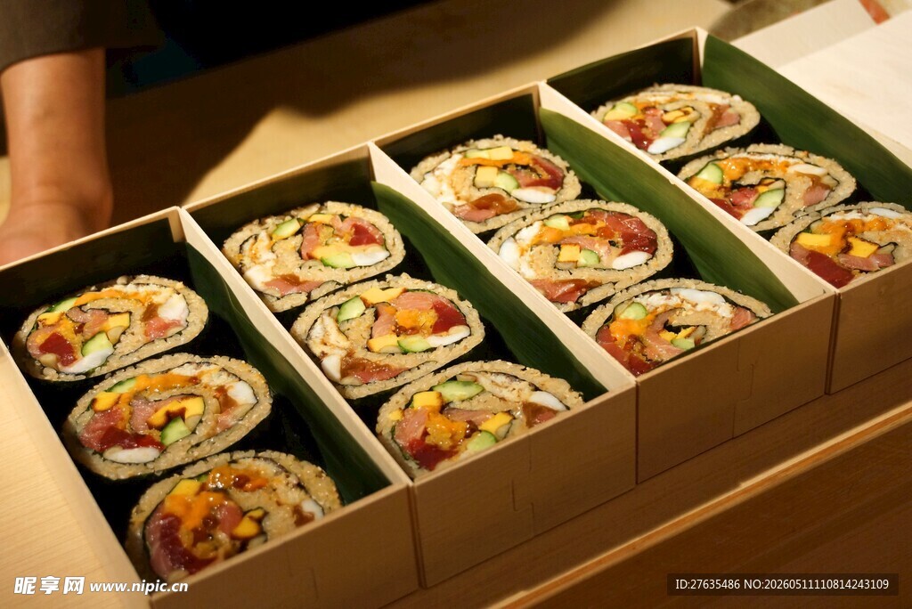 精美盒装美食展示