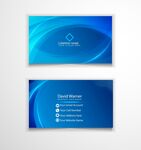 蓝色商务名片