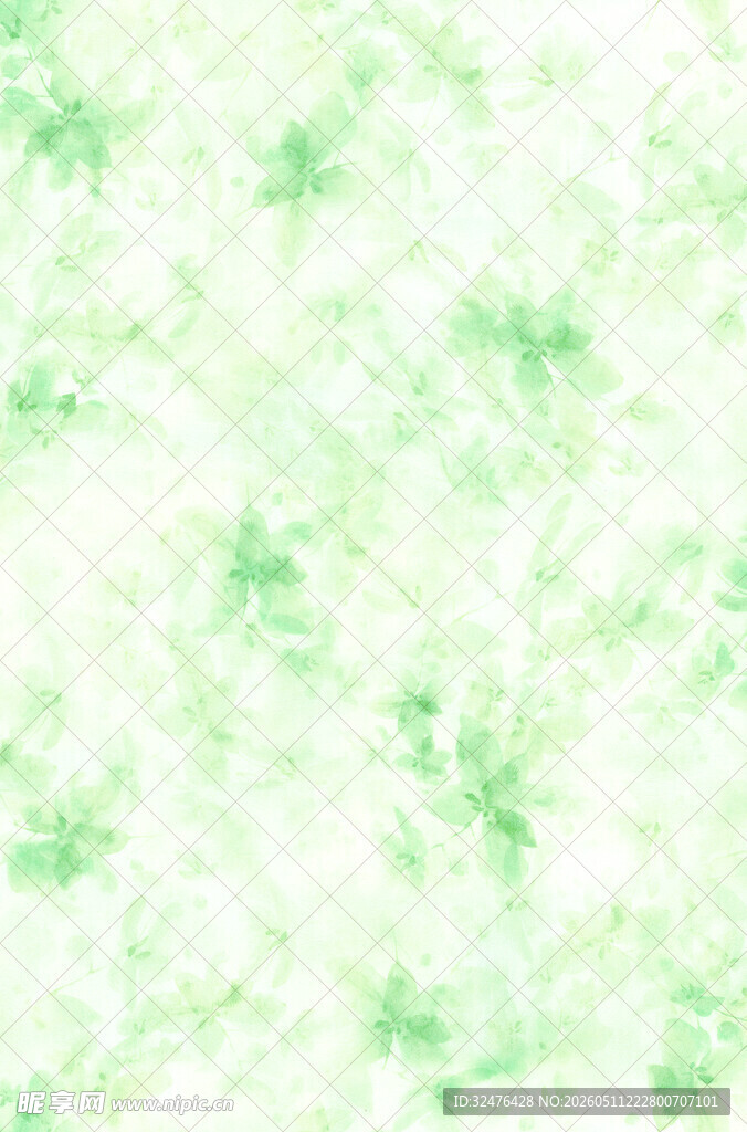 淡绿色梦幻水彩纹理背景