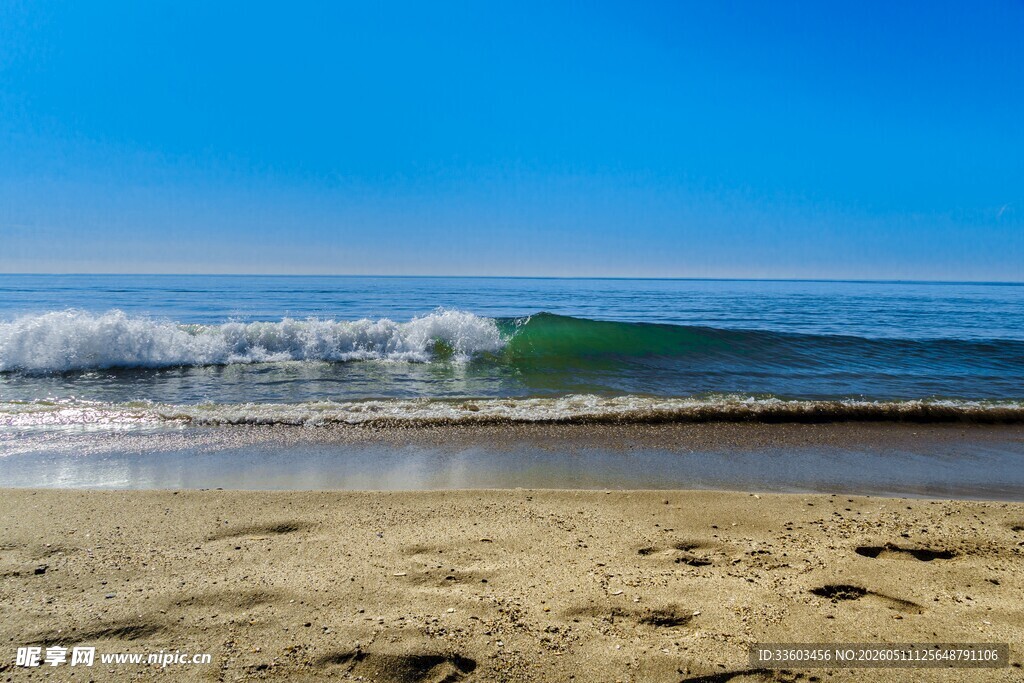 沙滩海浪美景