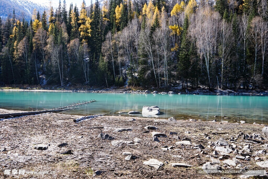 湖畔秋景