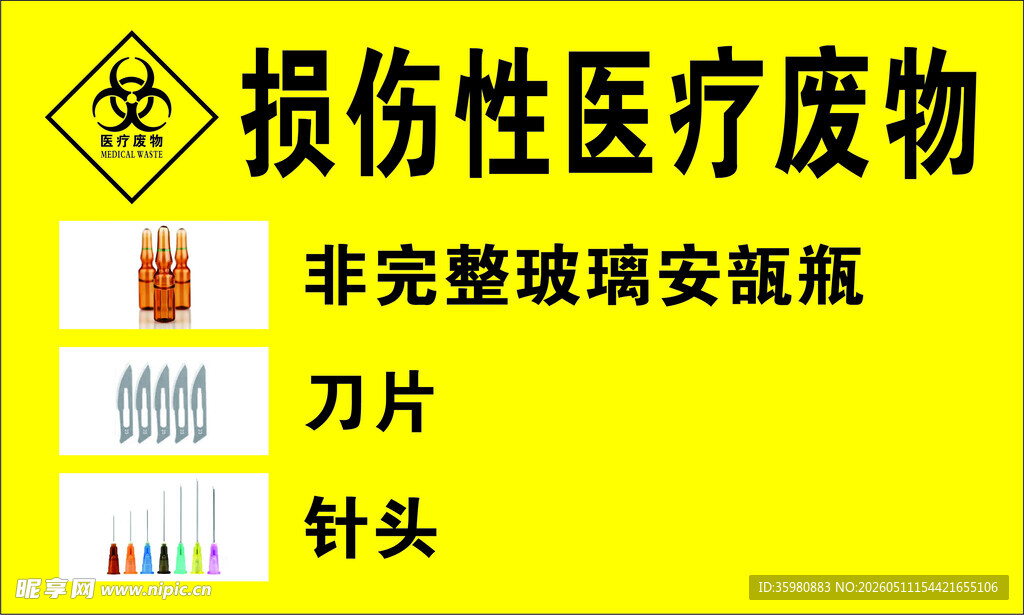 损伤性医疗废物标签