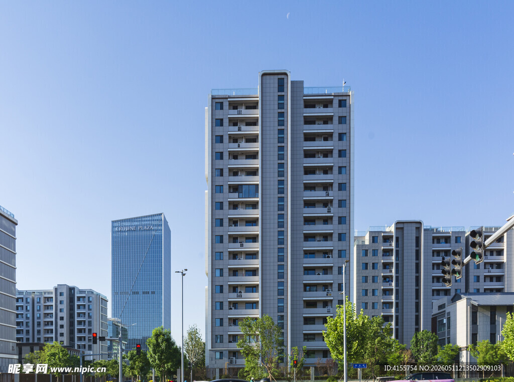 现代都市高层住宅景观