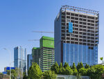 现代都市在建高楼景观