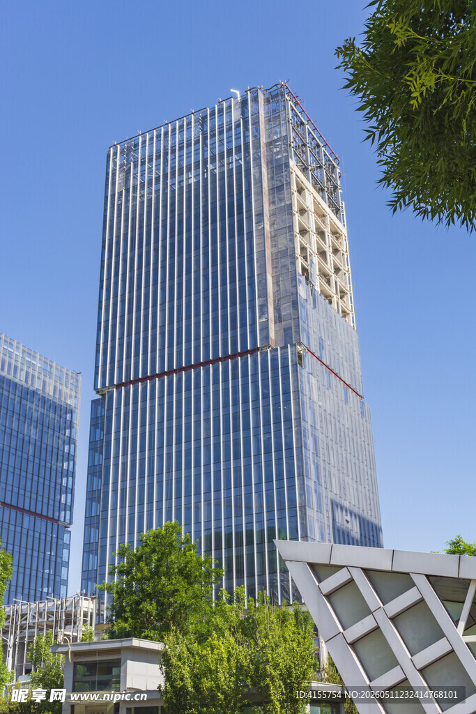 现代都市摩天办公楼景观