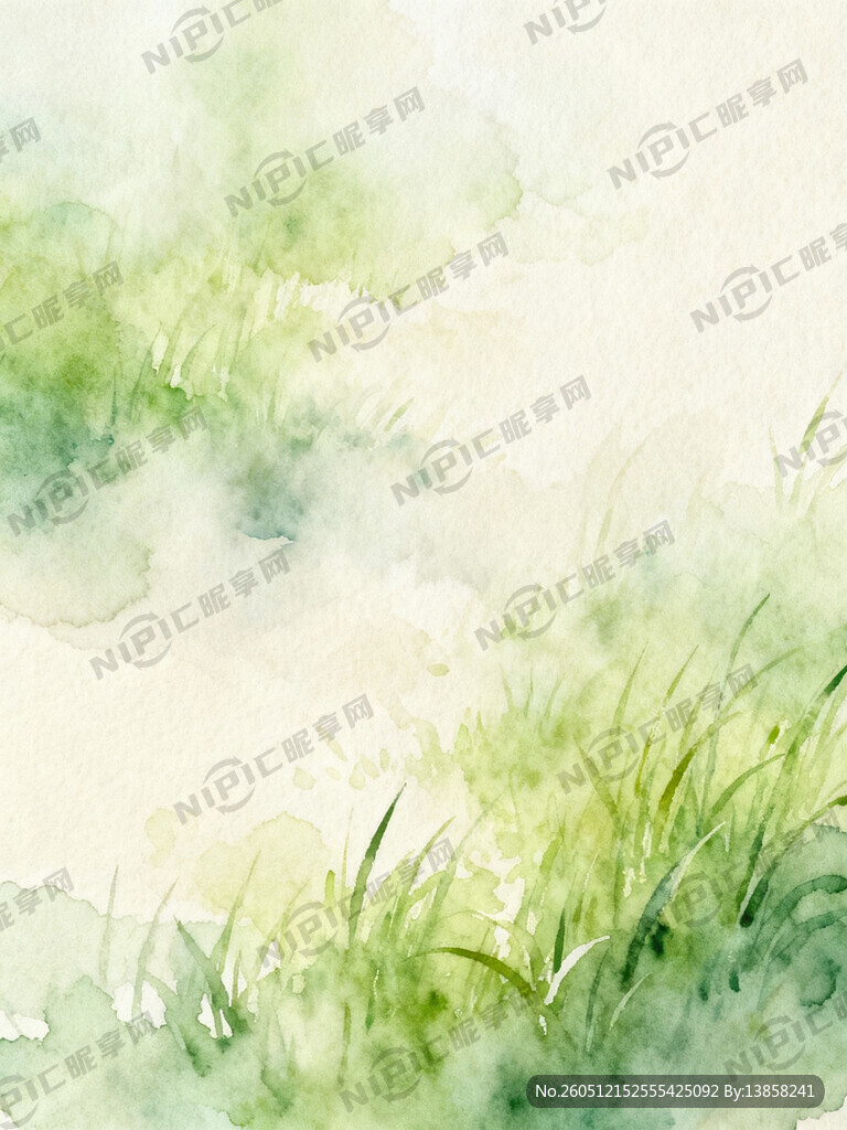 春天气息 绿色 浅色底纹 朦胧
