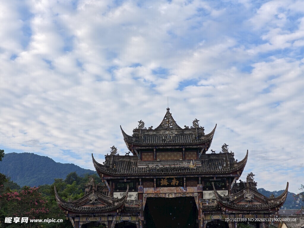 古雅中式楼阁
