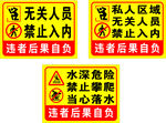 无关人员警示标识