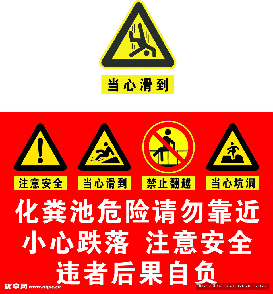 化粪池危险警示标识
