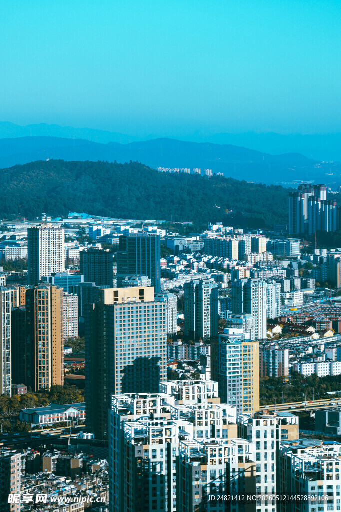 城市高楼景观俯瞰图