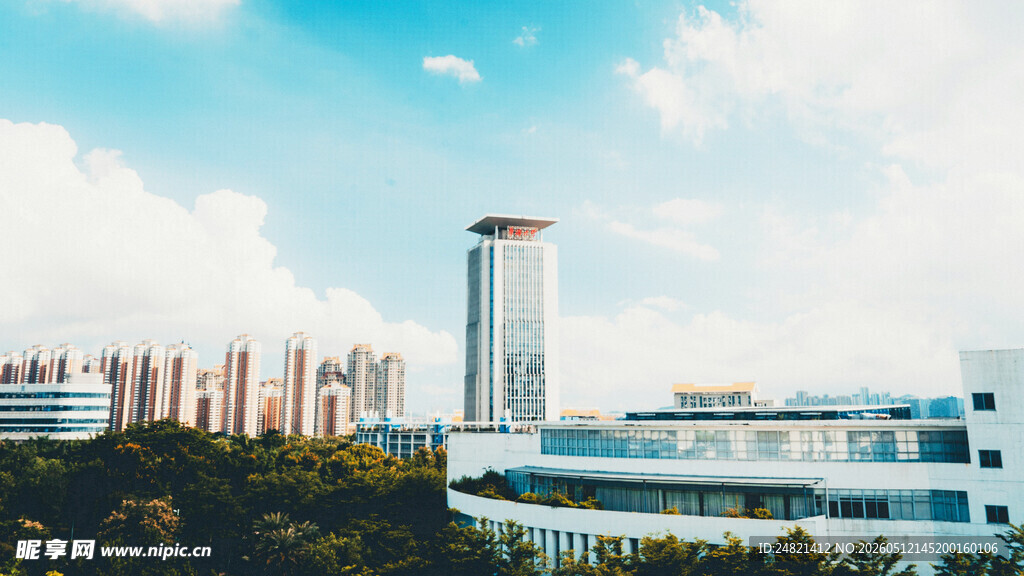城市中的现代化建筑群