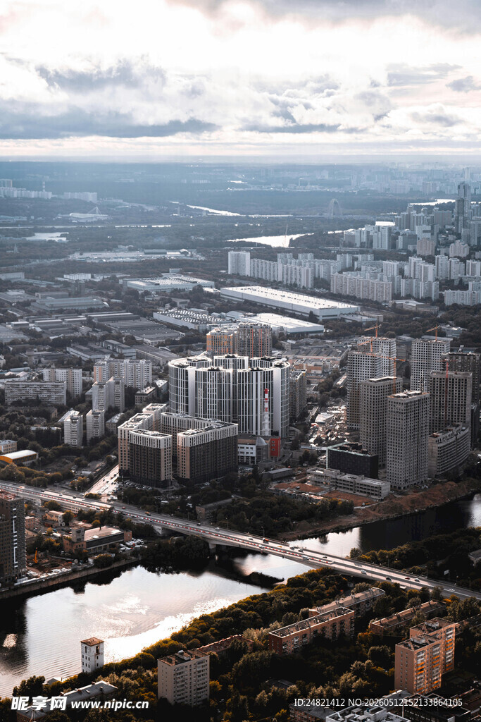 城市全景俯瞰图