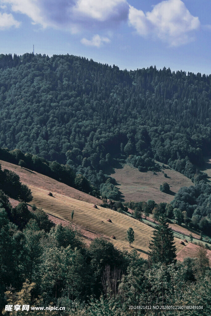 山间田野风光美景