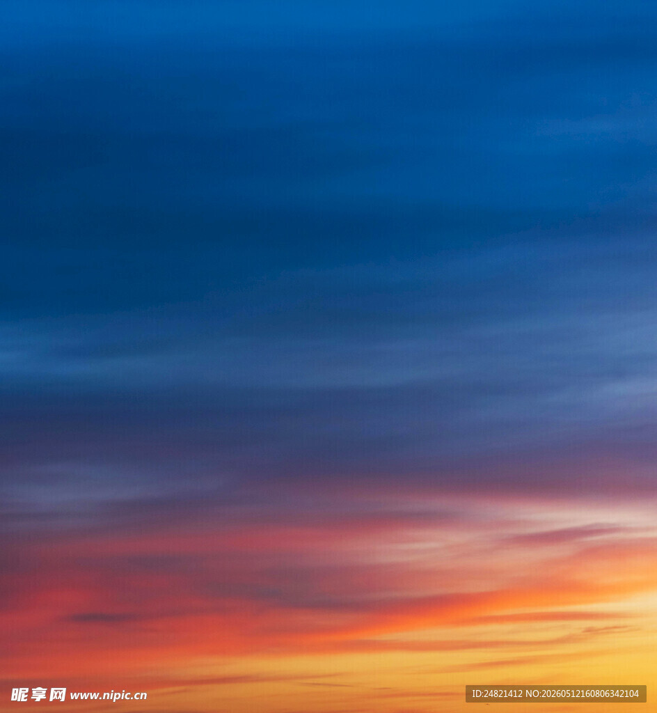 绚丽多彩的天空晚霞美景