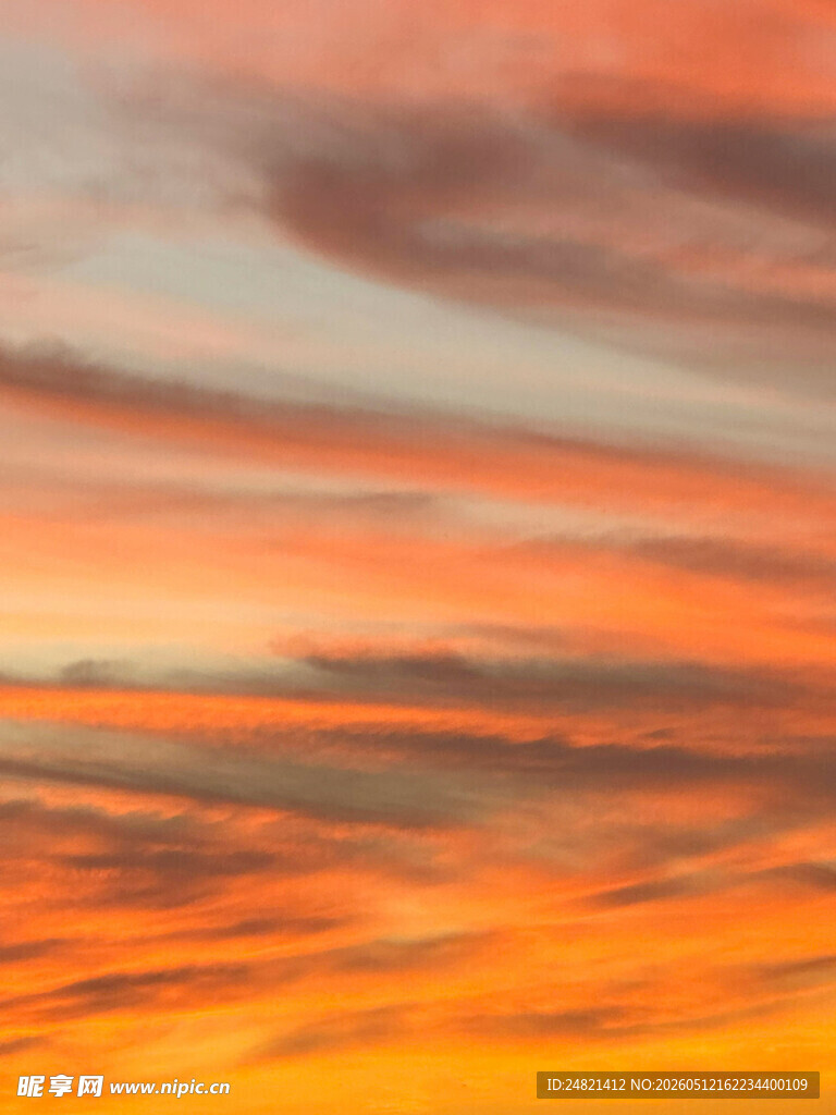 绚丽晚霞天空美景