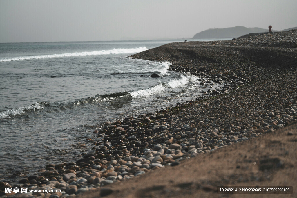 海边碎石滩