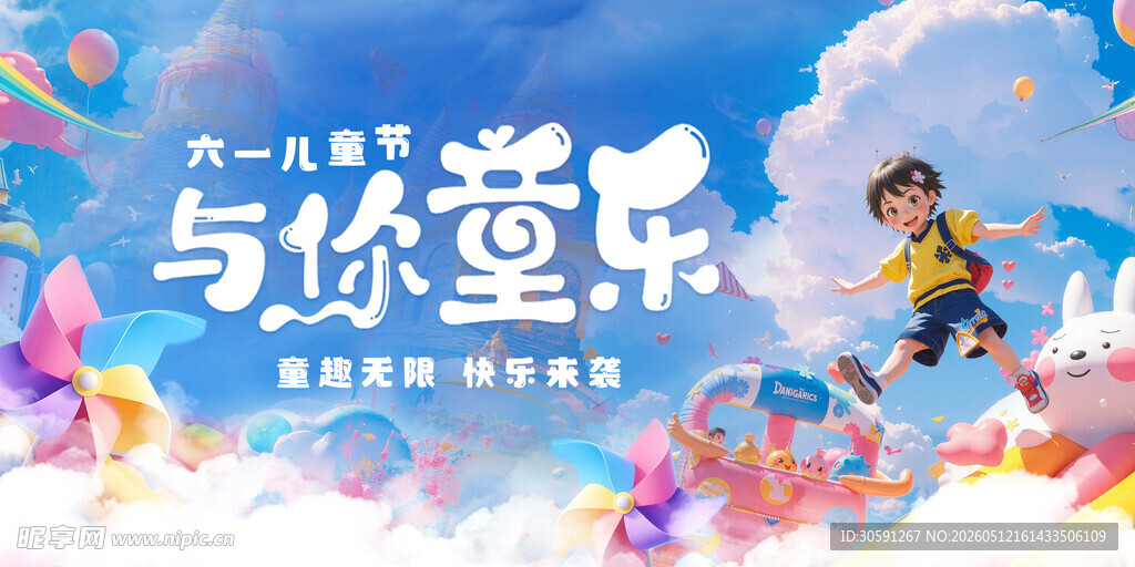 六一与你童乐欢庆海报