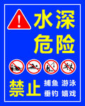 水深危险警示标识
