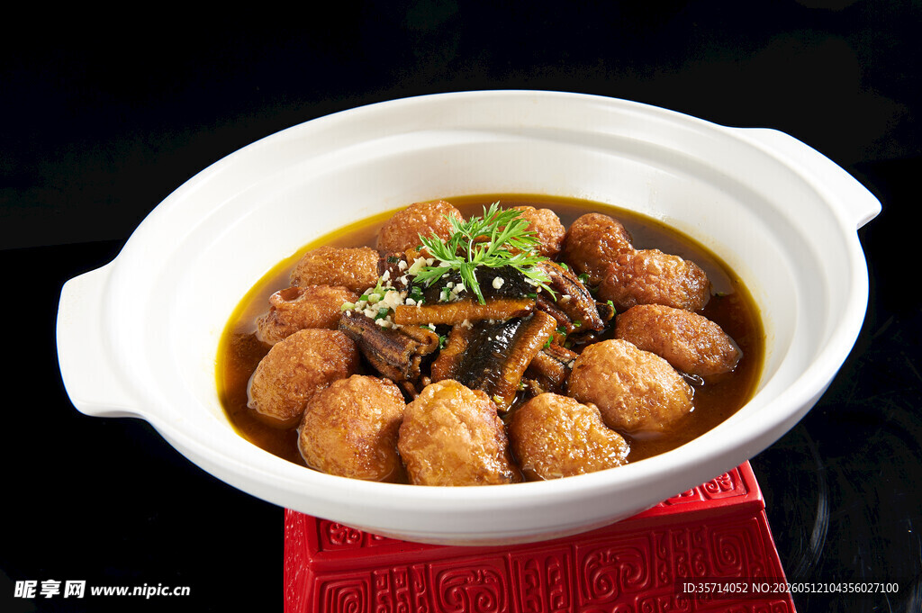 鳝片肉丸煲