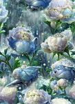 梦幻蓝紫色系花卉绽放