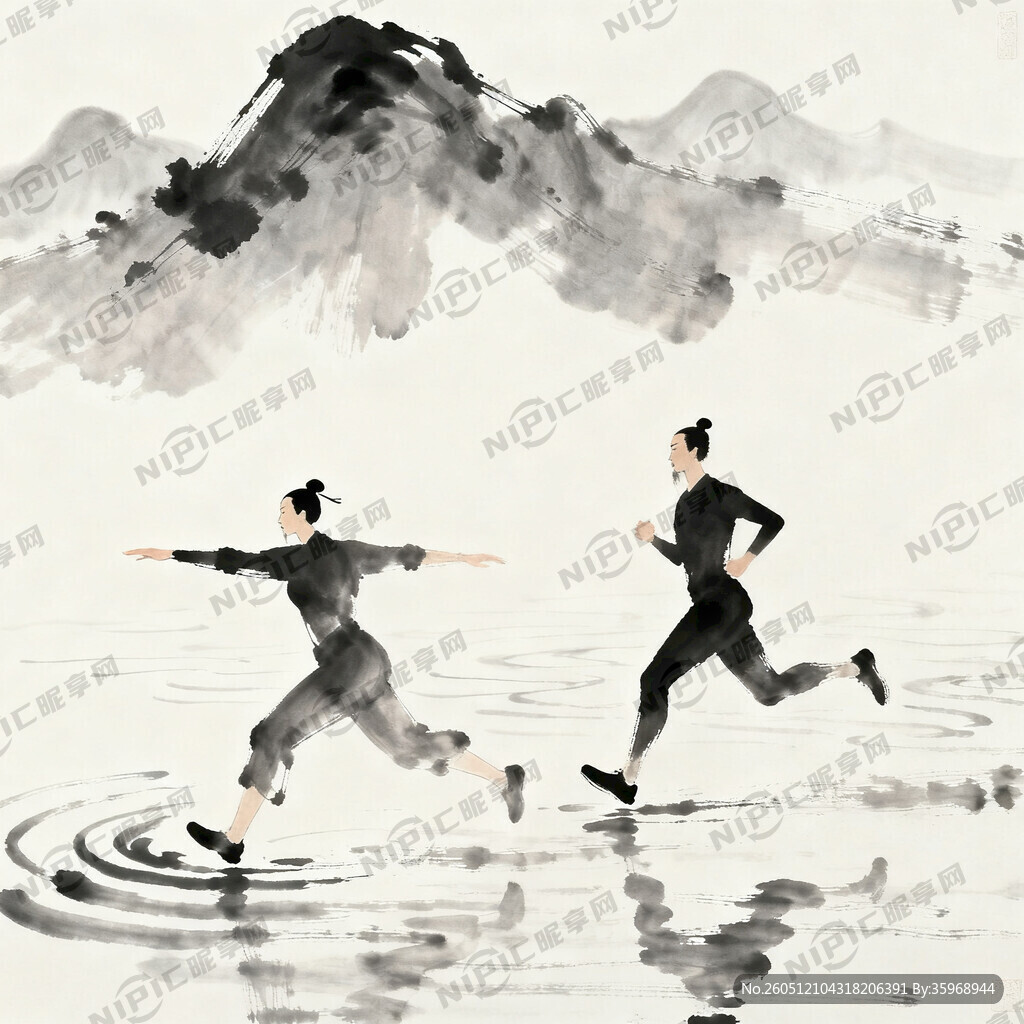 用中式水墨画 类似一张画