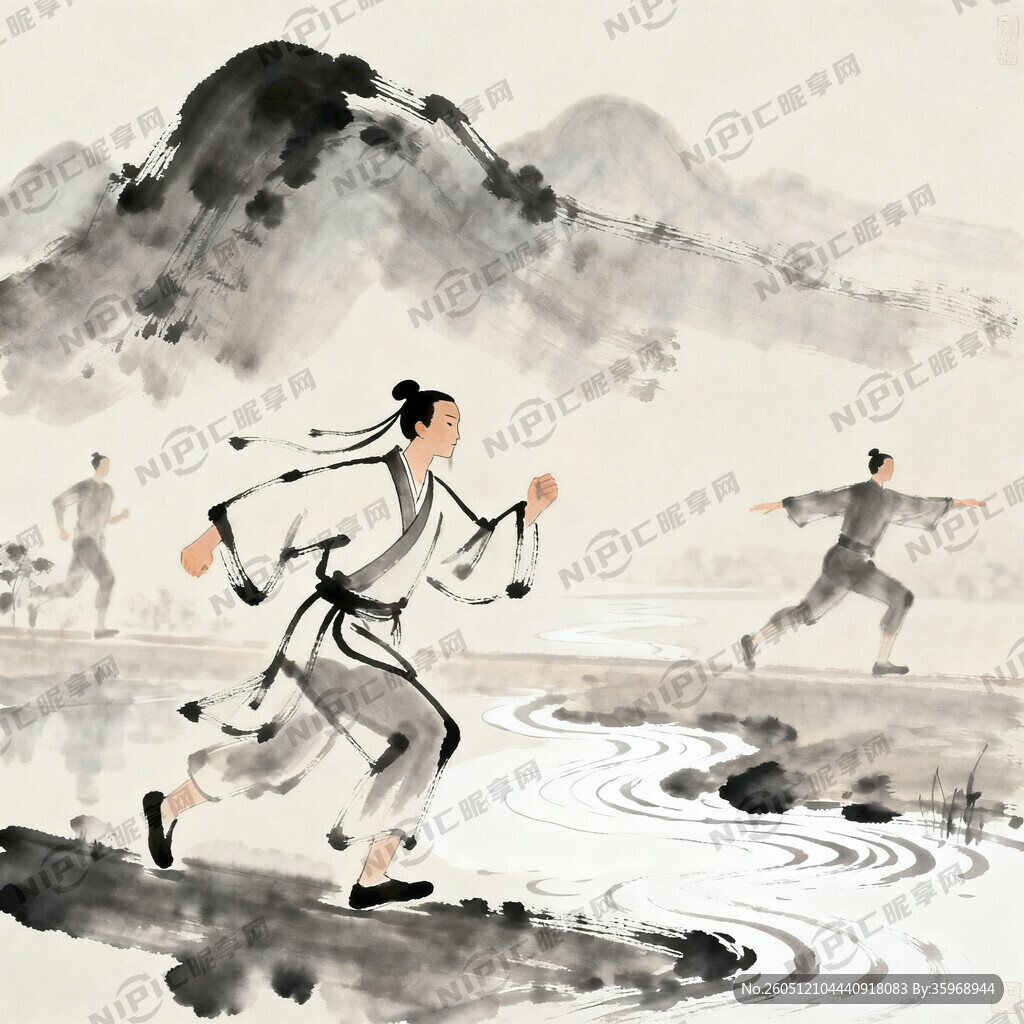 用中式水墨画 类似一张画