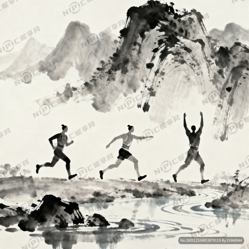 用中式水墨画 类似一张画 3