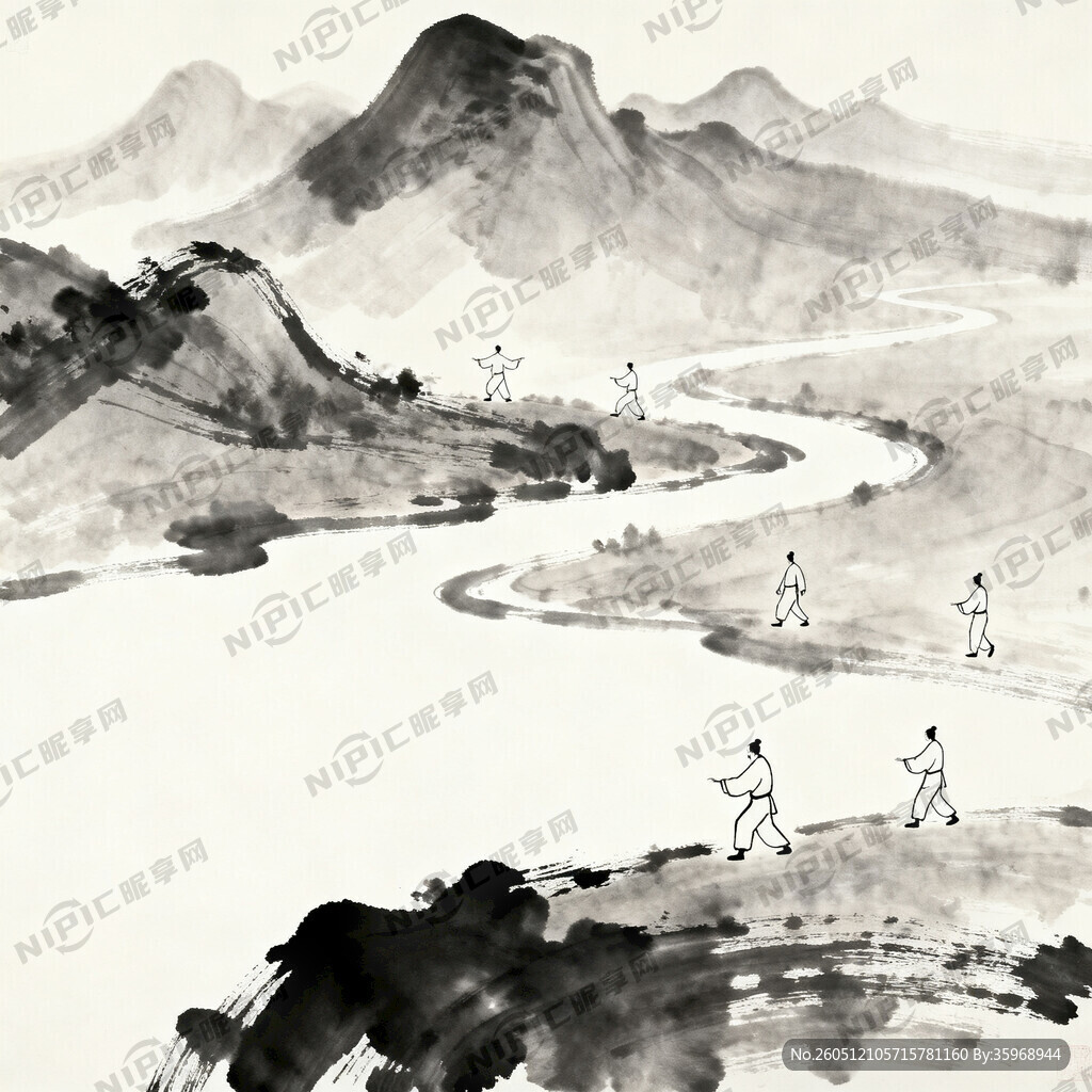 用中式水墨画 类似一张画