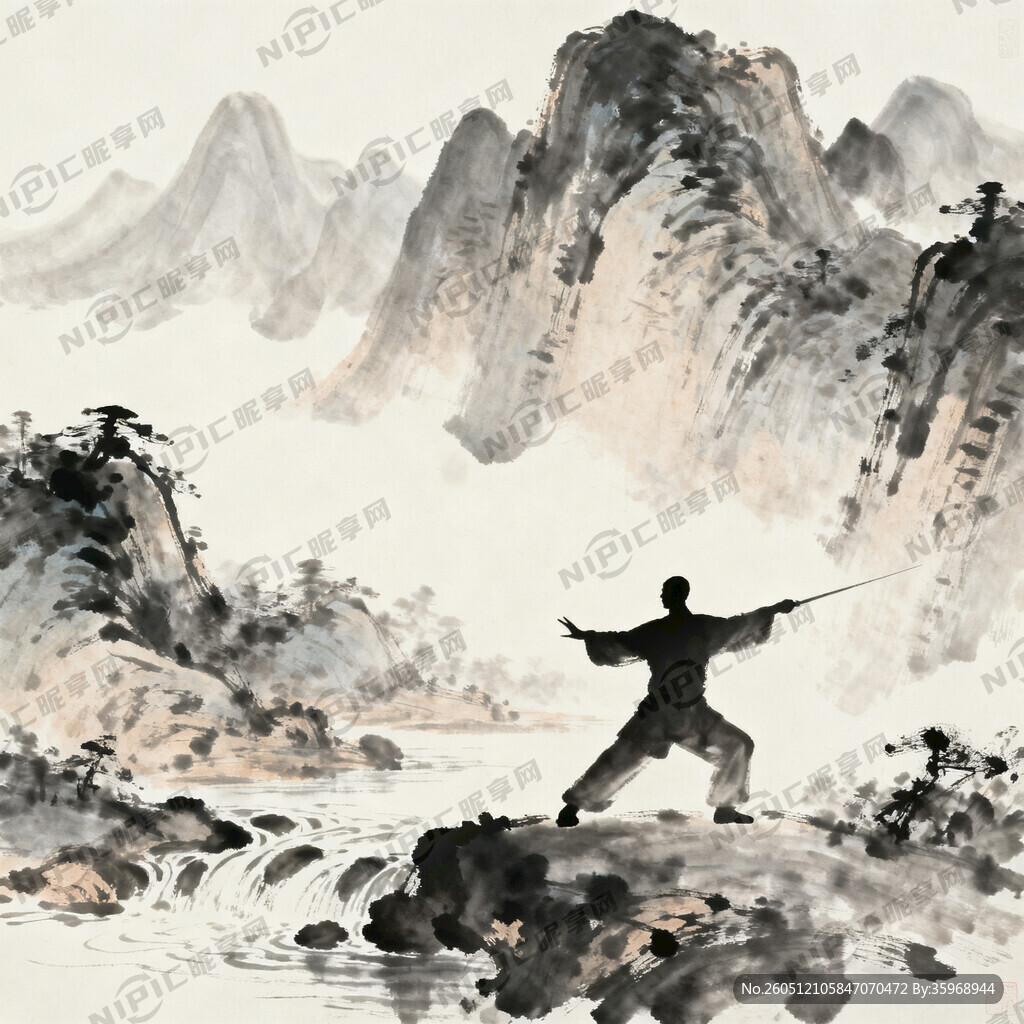 用中式水墨画 类似一张画