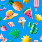 夏日无缝底纹