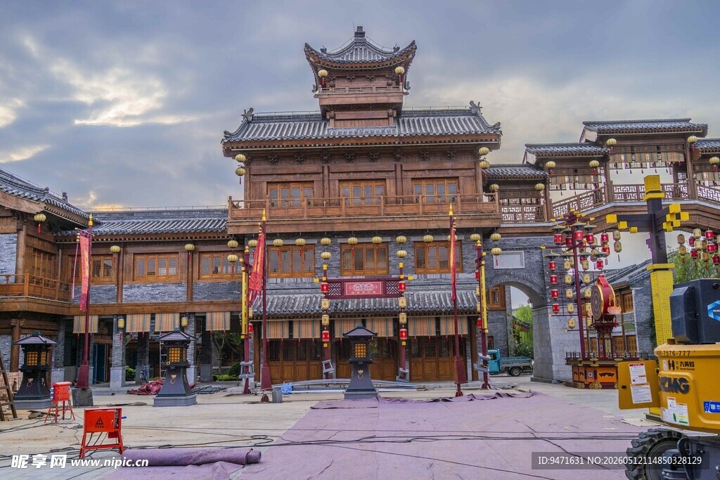 沂州古城中心广场建筑