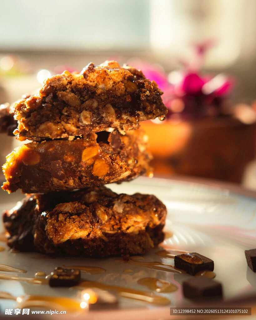 美味堆叠的特色糕点