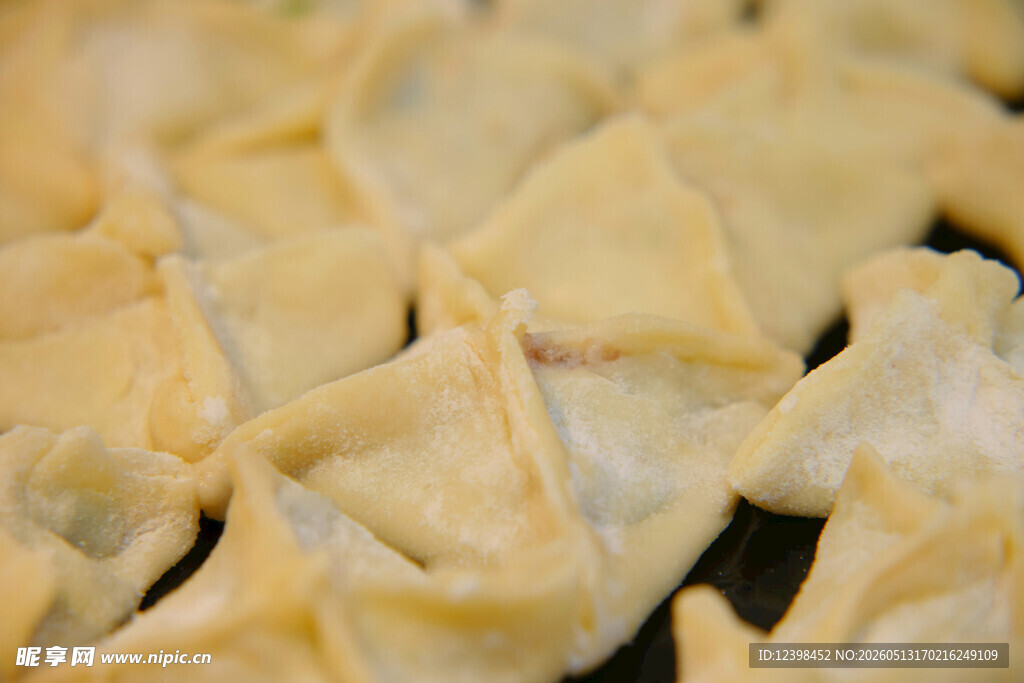 美味饺子整齐排列