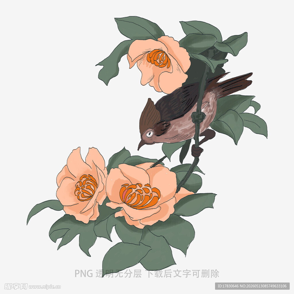 花鸟相依图