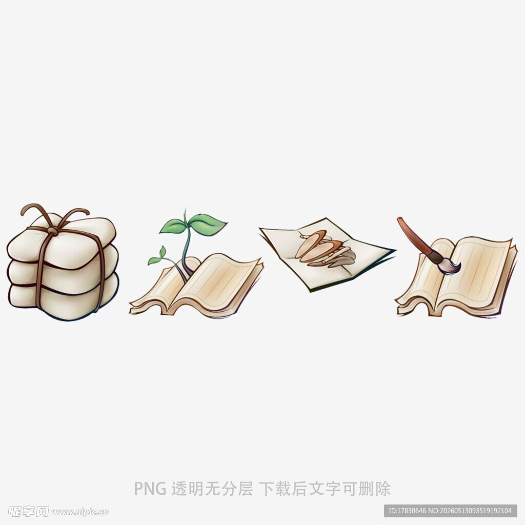 中式古风文具与点心组合
