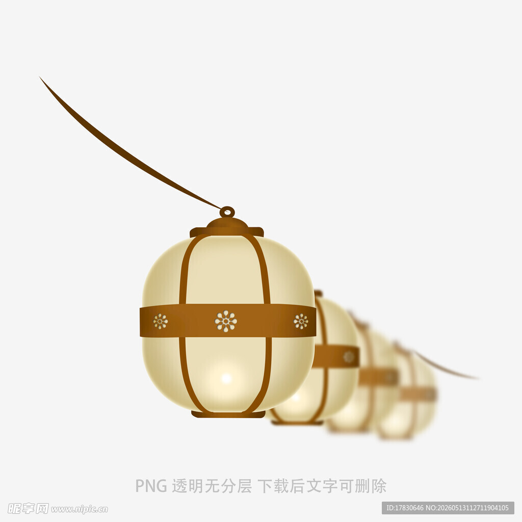 中式复古风悬挂灯笼灯具