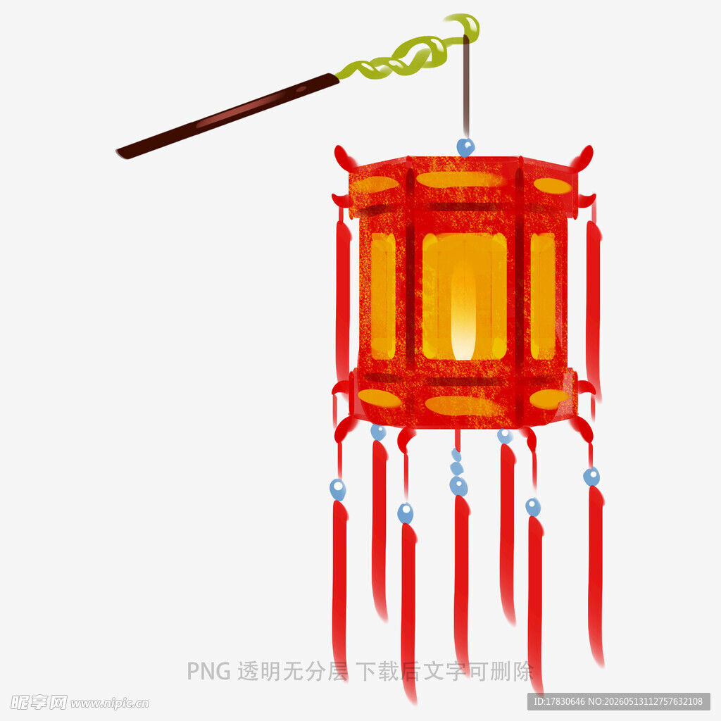 中式传统红色灯笼