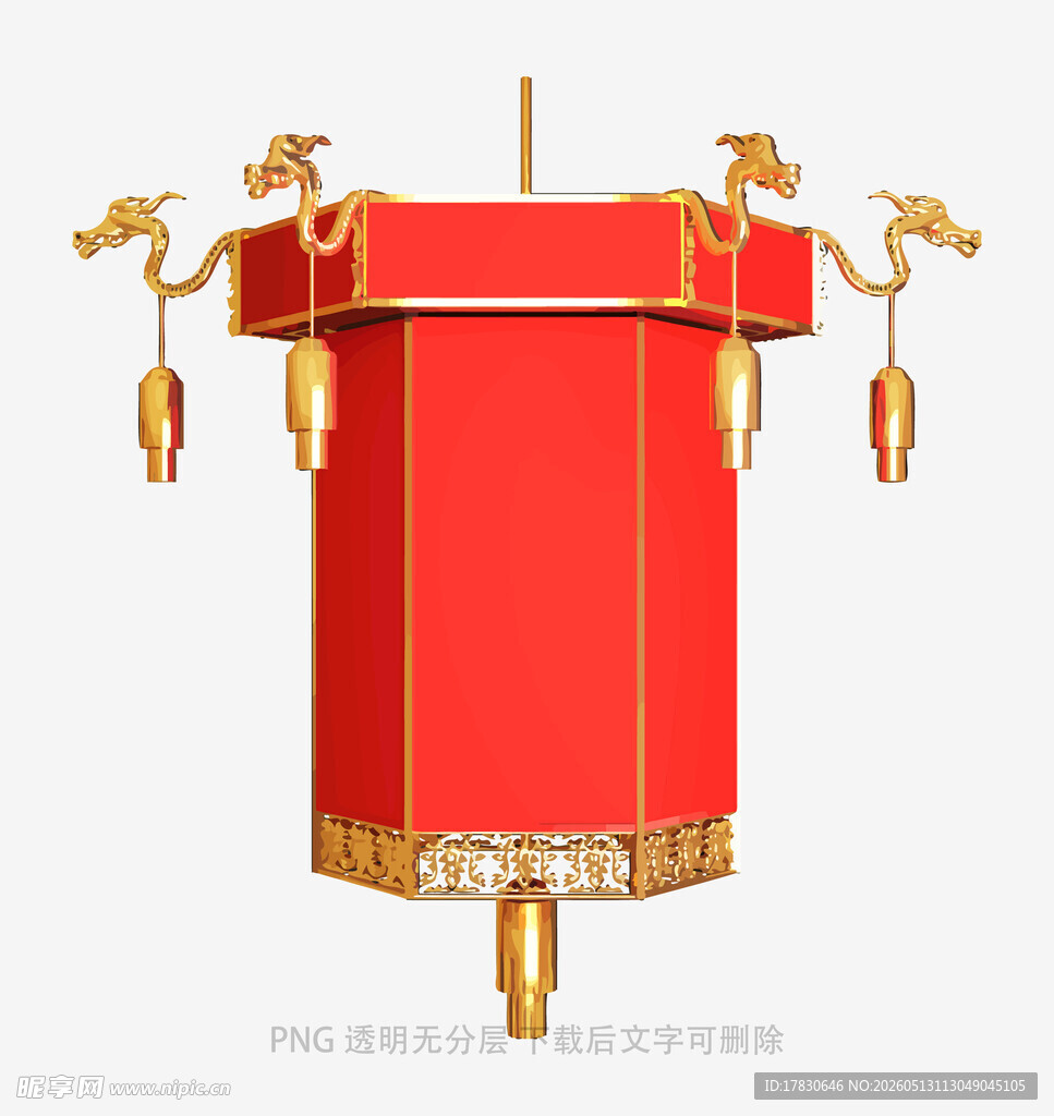 中式古典红色灯笼