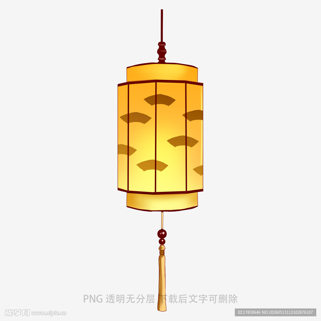 中式古风灯笼插画欣赏