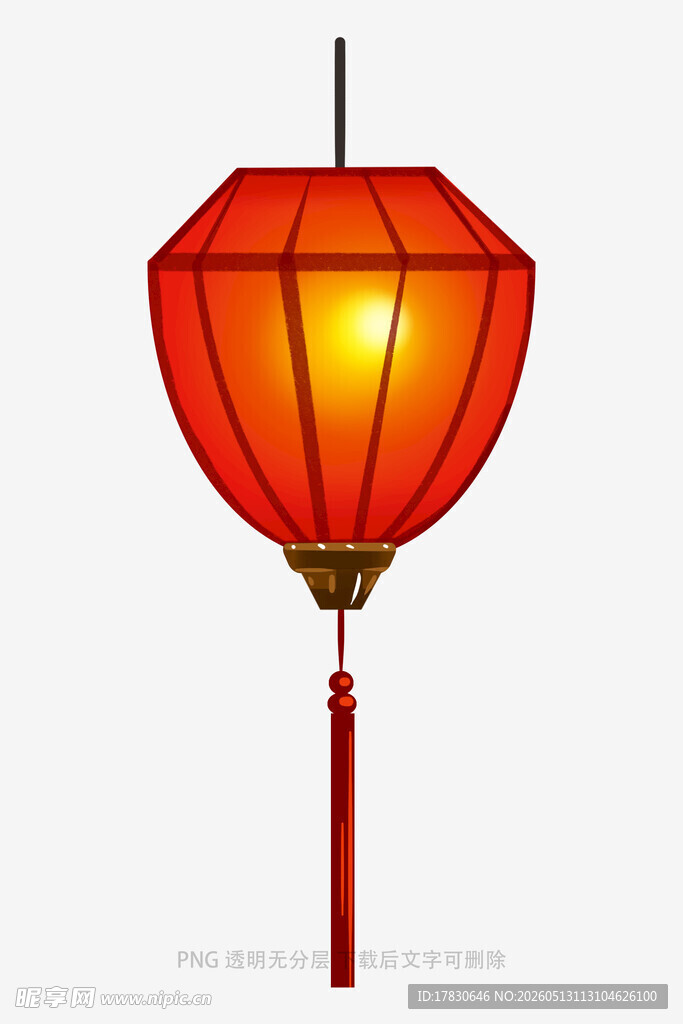 红色中式传统灯笼