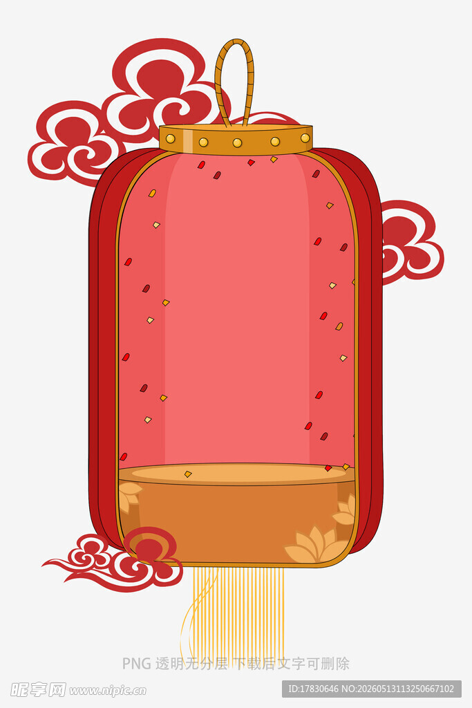 中式传统红灯笼图案