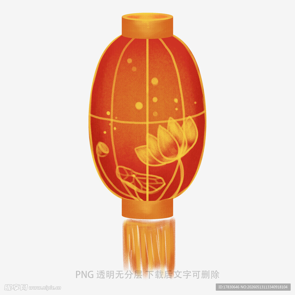 传统中式灯笼插画设计