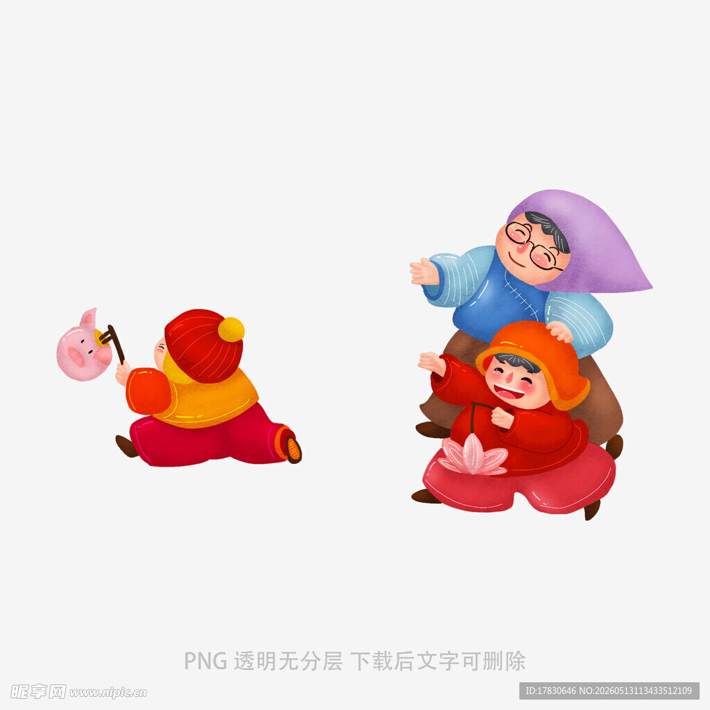 冬日亲子温馨互动场景