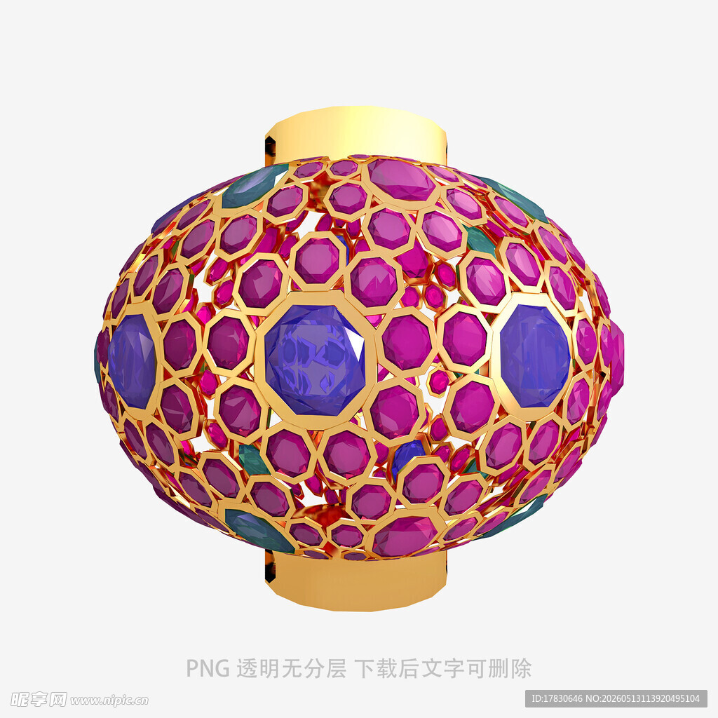 彩色雕花灯笼艺术造型