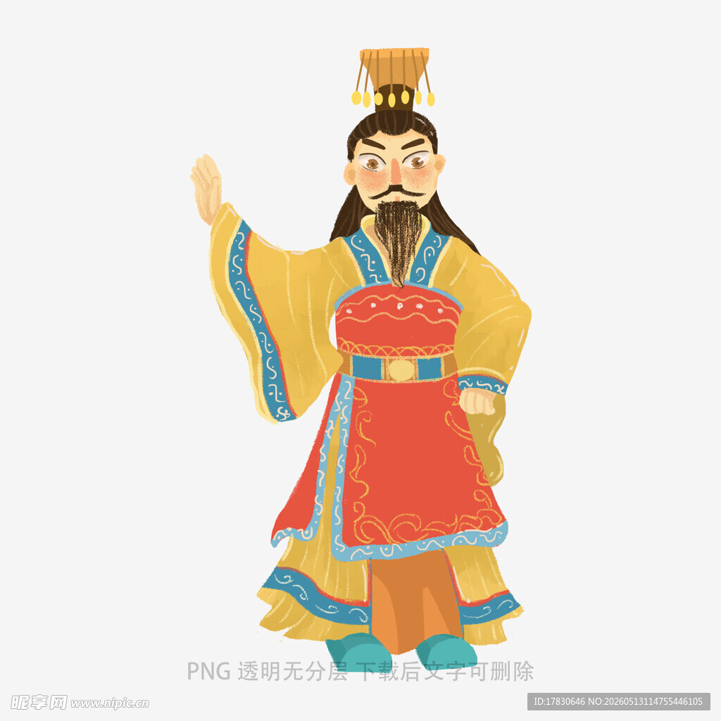古代帝王形象人偶