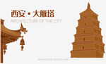 西安大雁塔古建筑景观