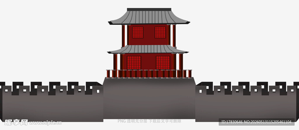 中式古建筑模型