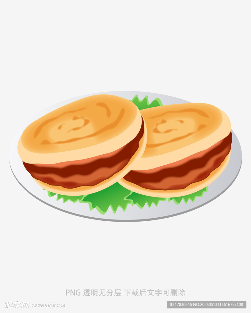 美味夹心糕点展示