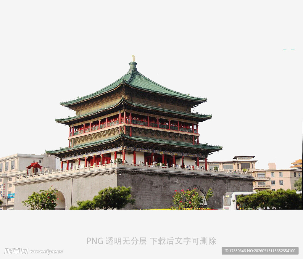 西安钟楼古建筑风采