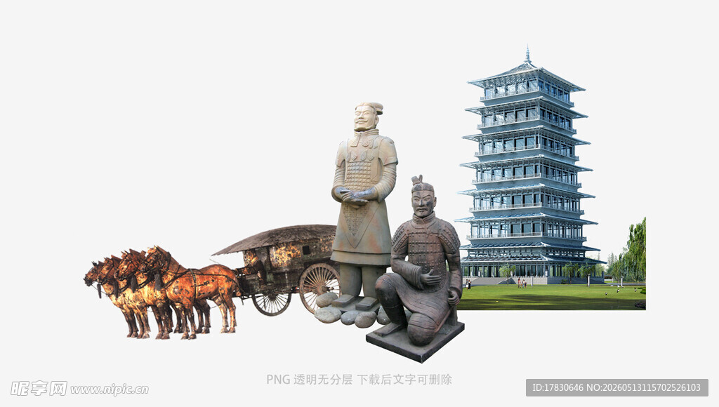 古代雕塑与建筑景观